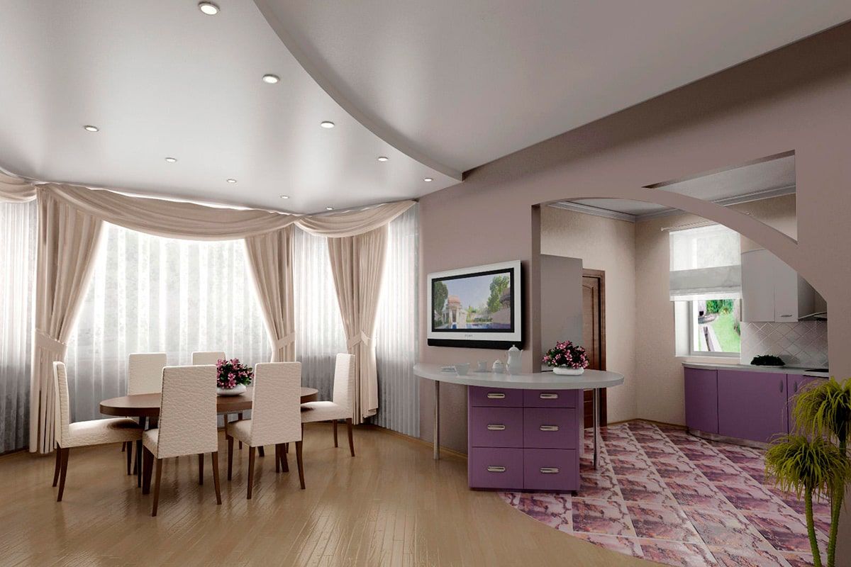 Багаторівневі натяжні стелі