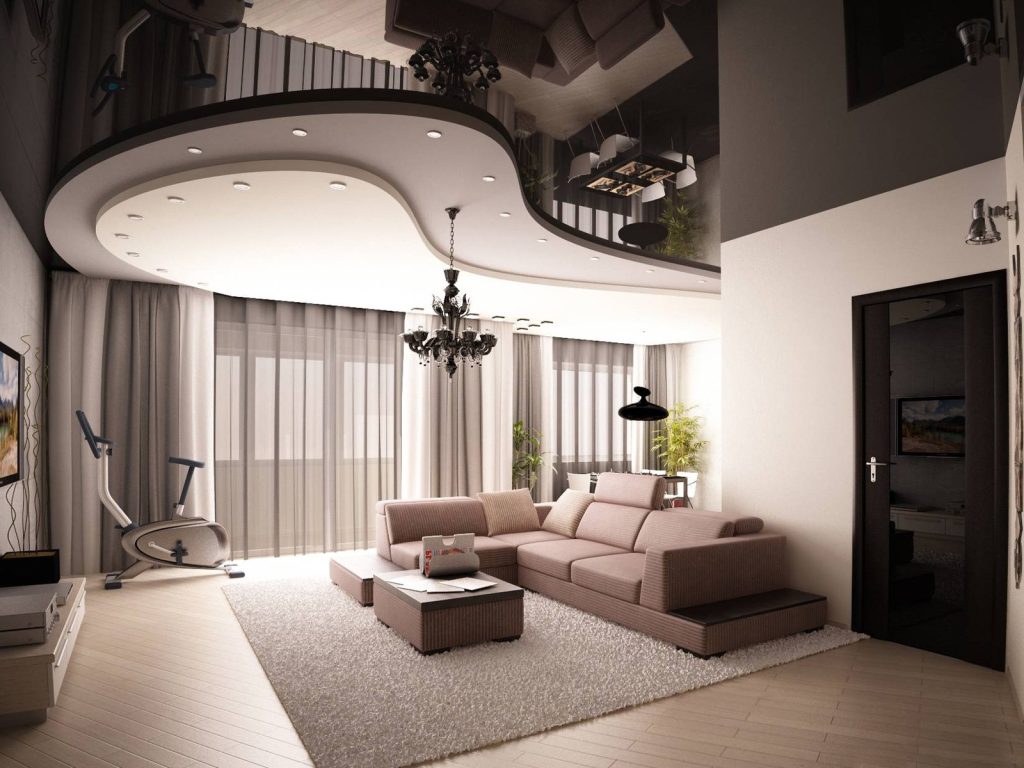 4-high-gloss-stretch-ceiling-in-living-room